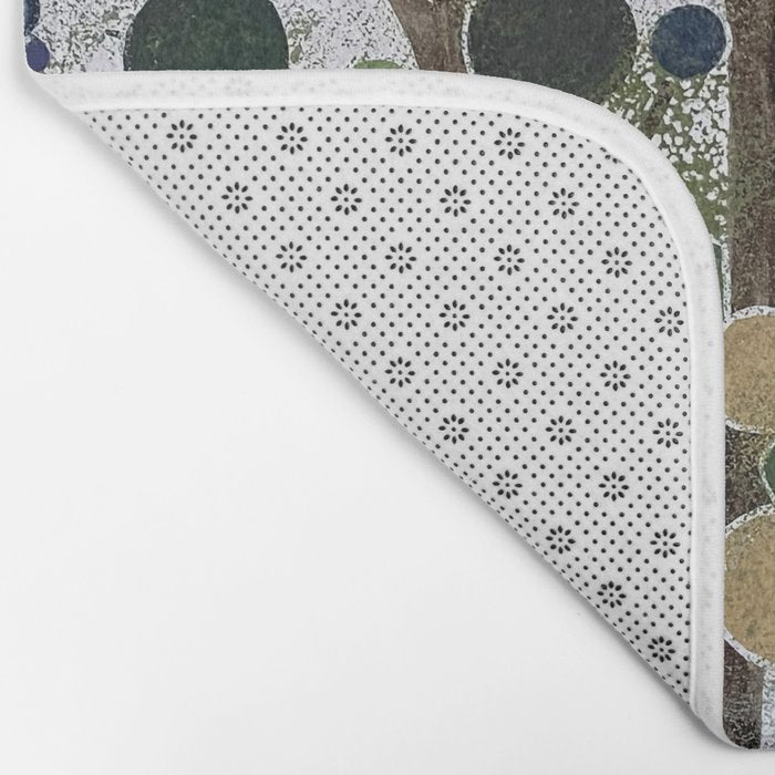 Blue Bubble Trees Bath Mat Gallery Image 2