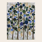 Blue Bubble Trees Poster Gallery Image 4