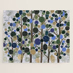 Blue Bubble Trees Jigsaw Puzzle Gallery Image 1