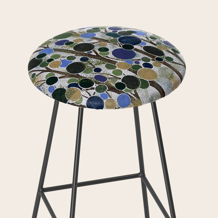 Blue Bubble Trees Stool Gallery Image 2