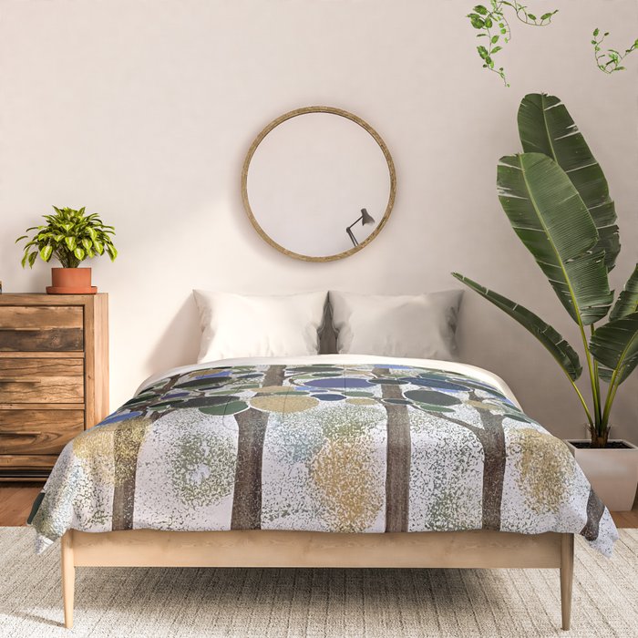Blue Bubble Trees Comforter Gallery Image 3