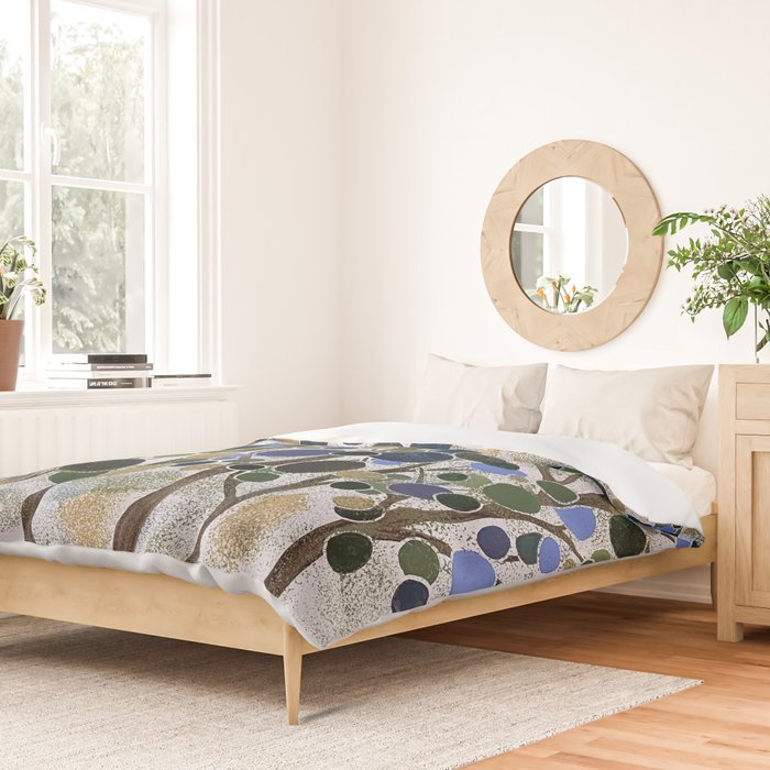 Blue Bubble Trees Duvet Cover Gallery Image 2