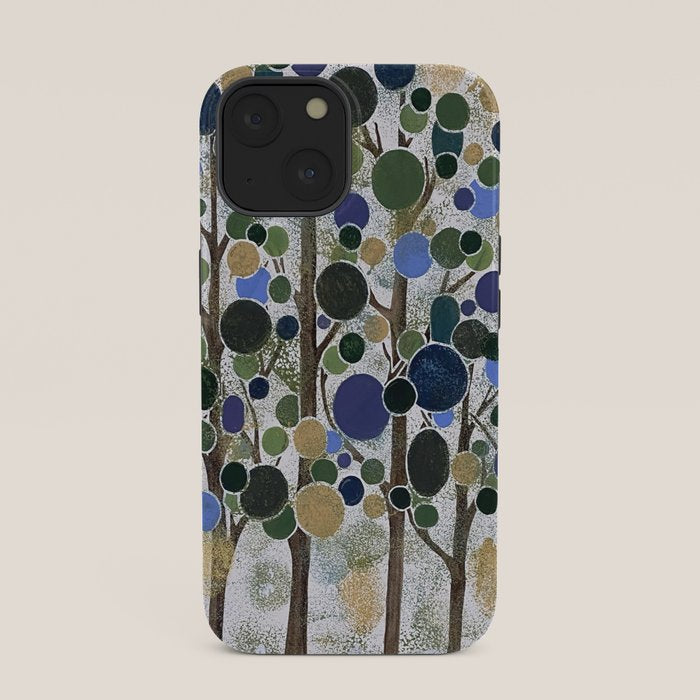 Blue Bubble Trees iPhone Case Gallery Image 33