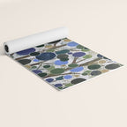 Blue Bubble Trees Yoga Mat Gallery Image 2