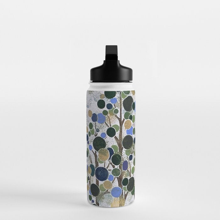 Blue Bubble Trees Water Bottle Gallery Image 3