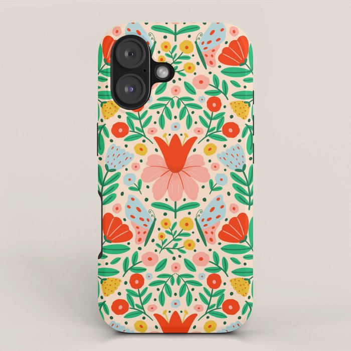Whimsical Floral - colorful garden  iPhone Case Gallery Image 1