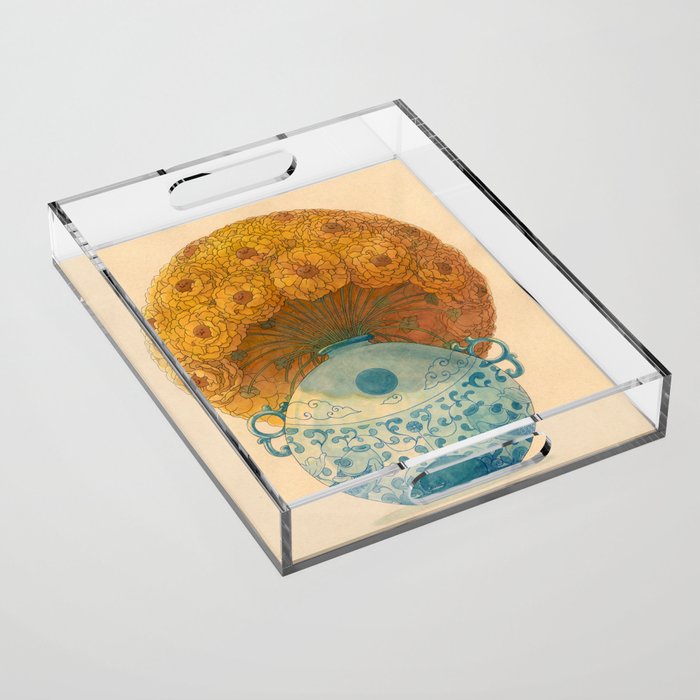 Round Bloom Acrylic Tray Gallery Image 1