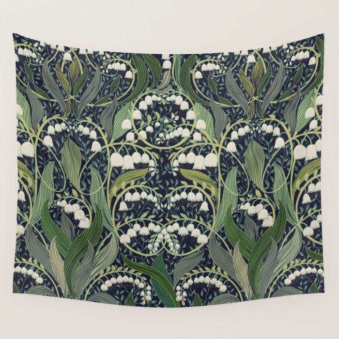Wonderful poisonous lily of the valley Wall Tapestry Gallery Image 4