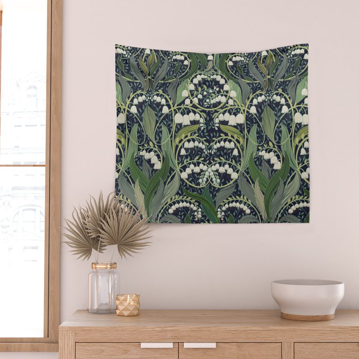 Wonderful poisonous lily of the valley Wall Tapestry Gallery Image 2
