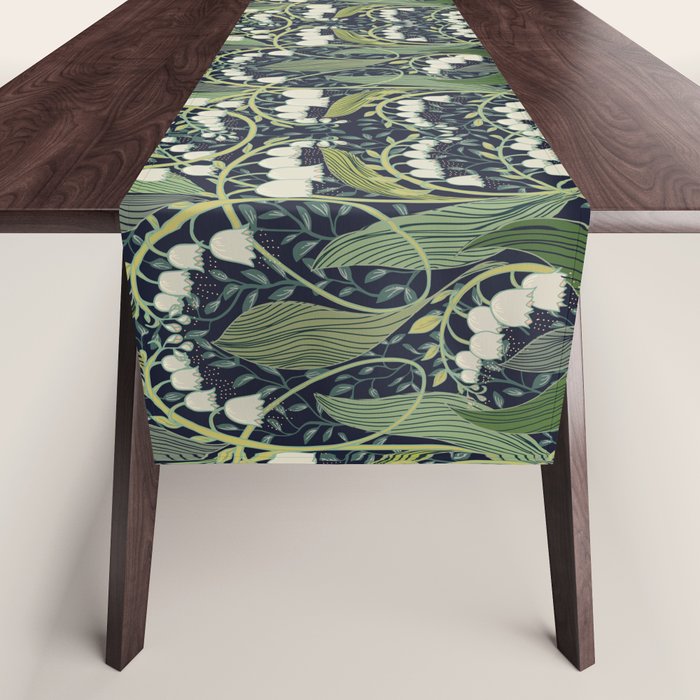 Wonderful poisonous lily of the valley Table Runner Gallery Image 1