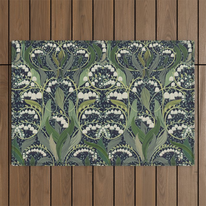 Wonderful poisonous lily of the valley Outdoor Rug Gallery Image 1