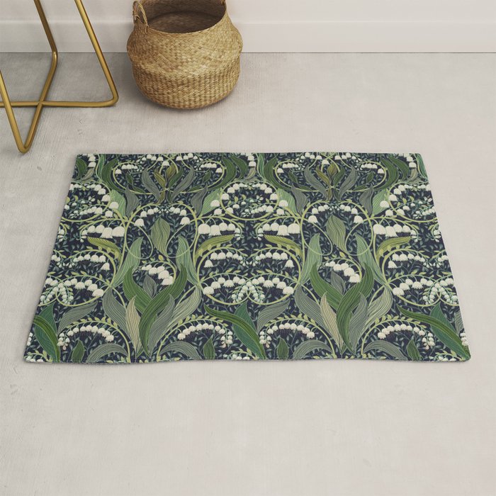 Wonderful poisonous lily of the valley Rug Gallery Image 1