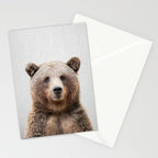 Grizzly Bear - Colorful Stationery Card Gallery Image 2