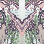 Jurassic Portal | Purple Haze Palette | Dinosaur Science Fiction Art Coffee Mug Gallery Image 2