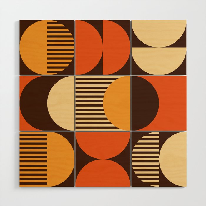 Retro 13 Wood Wall Art Gallery Image 1