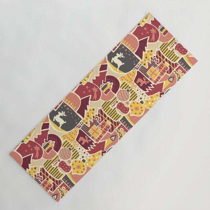 Christmas Holiday Collage Yoga Mat Gallery Image 1