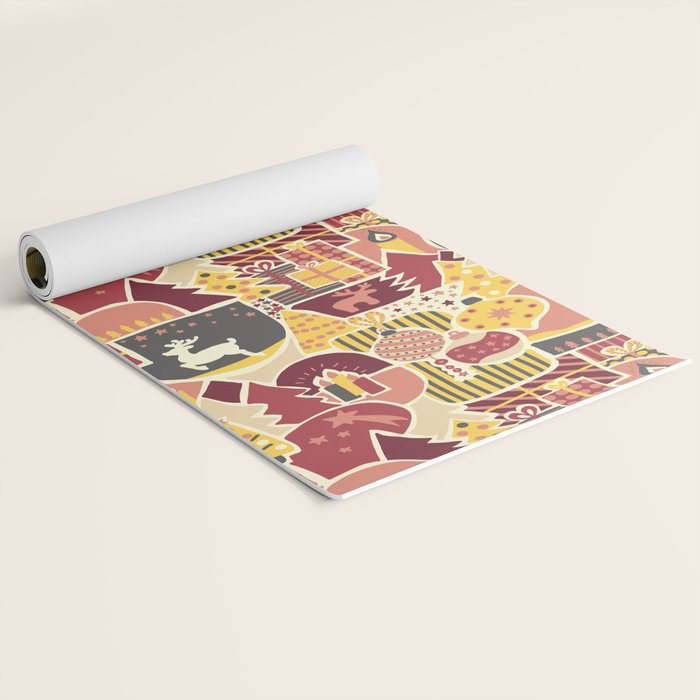 Christmas Holiday Collage Yoga Mat Gallery Image 2