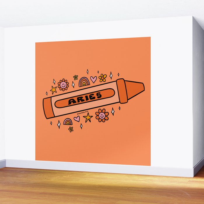 Aries Crayon Wall Mural Gallery Image 2