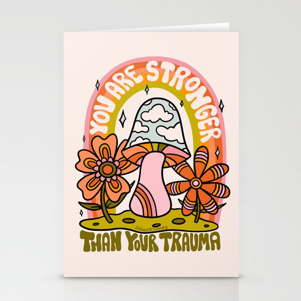 You Are Stronger Than Your Trauma Stationery Card Gallery Image 1