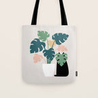 Cat and Plant 21: Leaf Me Alone Tote Bag Gallery Image 1