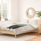 Cat and Plant 21: Leaf Me Alone Duvet Cover Gallery Image 2