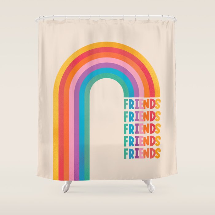 Rainbow Friends Shower Curtain Gallery Image 1