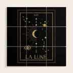 The Moon or La Lune Gold Edition Wood Wall Art Gallery Image 1