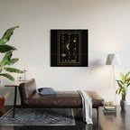 The Moon or La Lune Gold Edition Wood Wall Art Gallery Image 2