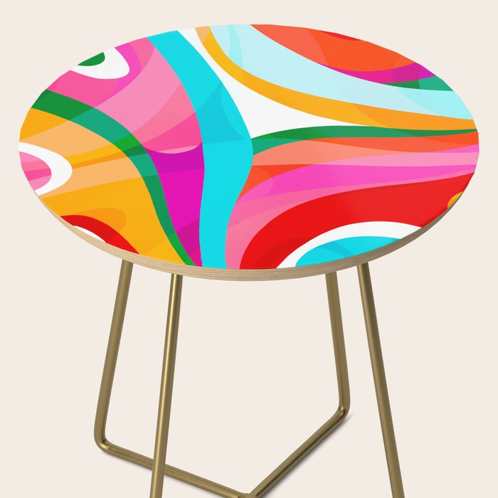 Colorful Mid Century Abstract 3 Side Table Gallery Image 2