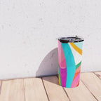Colorful Mid Century Abstract 3 Travel Mug Gallery Image 4