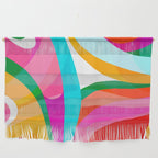 Colorful Mid Century Abstract 3 Wall Hanging Gallery Image 1