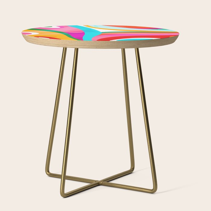 Colorful Mid Century Abstract 3 Side Table Gallery Image 1