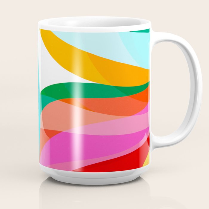 Colorful Mid Century Abstract 3 Coffee Mug Gallery Image 2