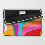 Colorful Mid Century Abstract 3 Laptop Sleeve Gallery Image 2