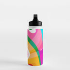 Colorful Mid Century Abstract 3 Water Bottle Gallery Image 3
