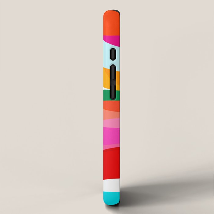 Colorful Mid Century Abstract 3 iPhone Case Gallery Image 2