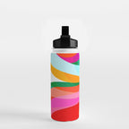 Colorful Mid Century Abstract 3 Water Bottle Gallery Image 2