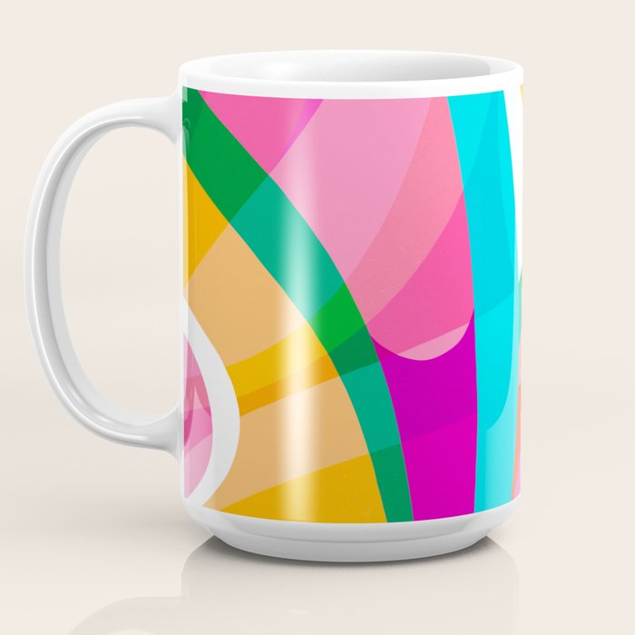 Colorful Mid Century Abstract 3 Coffee Mug Gallery Image 3