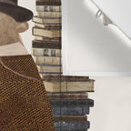an educated bear Wall Tapestry Gallery Image 3