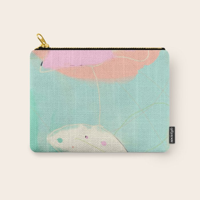 minimal floral abstract art Carry All Pouch Gallery Image 1