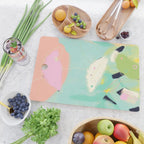 minimal floral abstract art Cutting Board Gallery Image 2