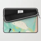 minimal floral abstract art Laptop Sleeve Gallery Image 2