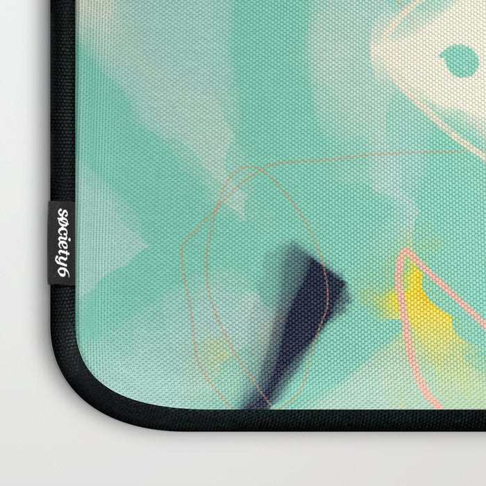 minimal floral abstract art Laptop Sleeve Gallery Image 3