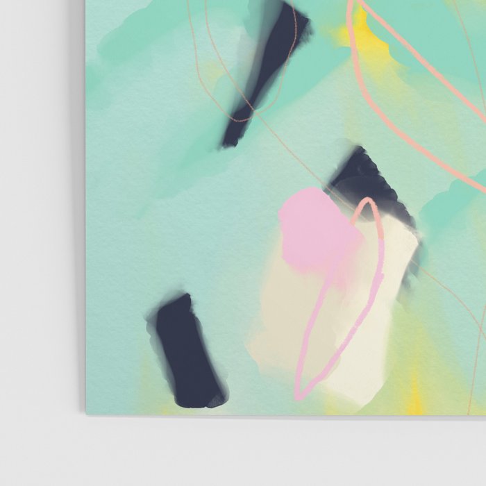 minimal floral abstract art Poster Gallery Image 3