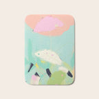 minimal floral abstract art Bath Mat Gallery Image 1