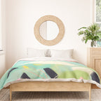 minimal floral abstract art Duvet Cover Gallery Image 3
