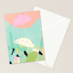 minimal floral abstract art Stationery Card Gallery Image 2