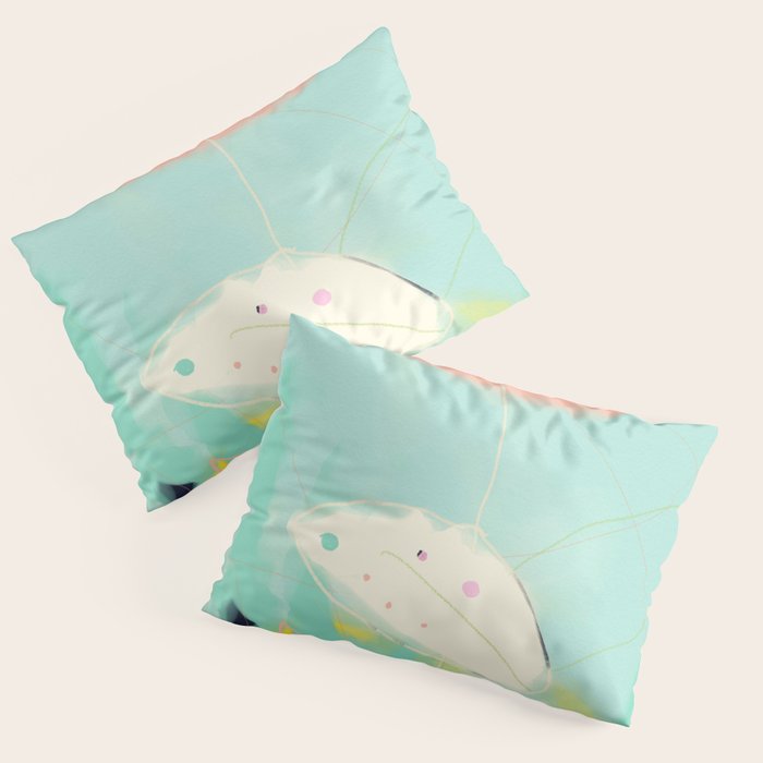 minimal floral abstract art Pillow Sham Gallery Image 3