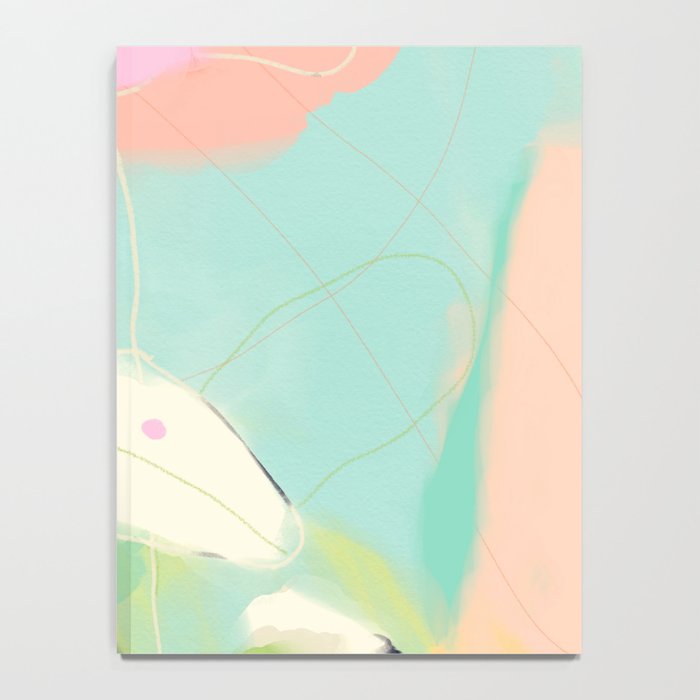 minimal floral abstract art Notebook Gallery Image 4
