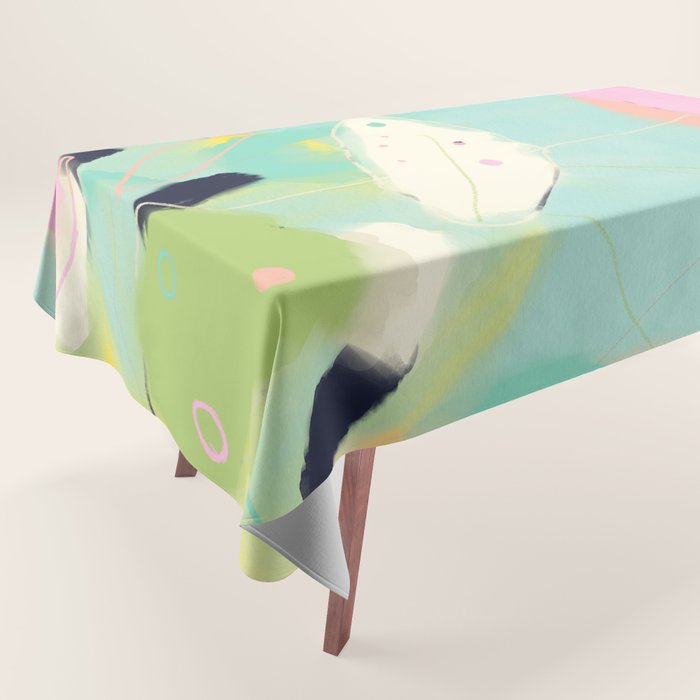 minimal floral abstract art Tablecloth Gallery Image 1